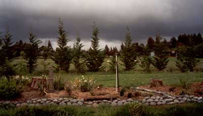 The southerlies usually bring rain. The southerlies usually bring rain.
