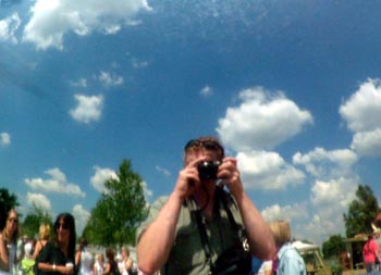 The author and Fuijfilm S7000 in action at the 2004 Hampton Court Flower Show. The author and Fuijfilm S7000 in action at the 2004 Hampton Court Flower Show.