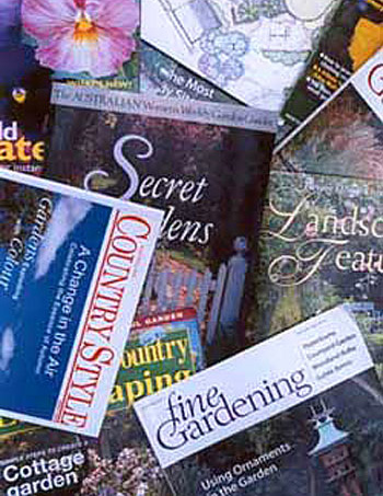 Some of the Gardening Magazines I subscribe to. Some of the Gardening Magazines I subscribe to.