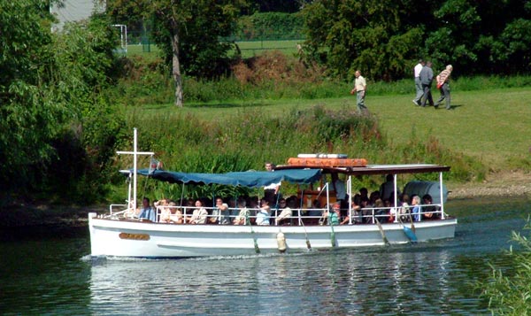 You can travel by ferry all the way from Central London to Hampton Court. You can travel by ferry all the way from Central London to Hampton Court.