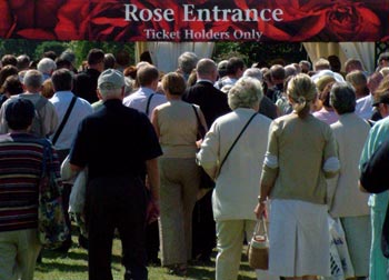 The Rose Entrance is named after the Festival of Roses marquee which greets you on entry. The Rose Entrance is named after the Festival of Roses marquee which greets you on entry.